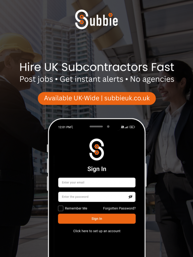 Hire UK Subcontractors Fast | Subbie App for Contractors